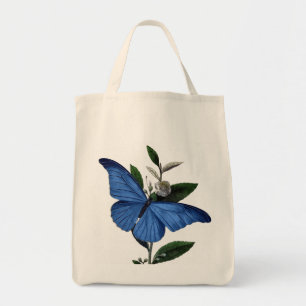 Blauer Schmetterling Tragetasche