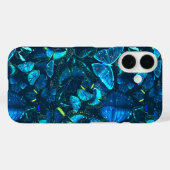 Blauer Schmetterling träumerische Ästhetik himmlis Case-Mate iPhone Hülle (Rückseite (Horizontal))