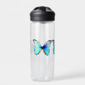 Blauer Schmetterling Trinkflasche (Vorderseite)