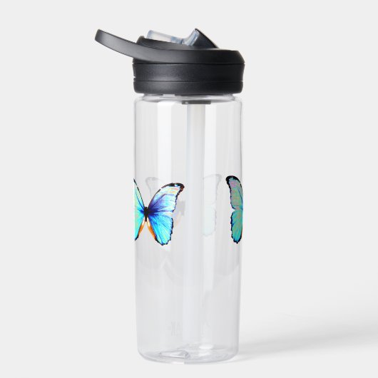 Blauer Schmetterling Trinkflasche (Rechts)