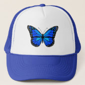 Blauer Schmetterling Truckerkappe (Vorderseite)