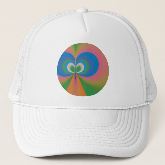 Blauer Schmetterling Truckerkappe (Vorderseite)