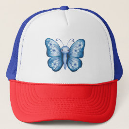 Blauer Schmetterling Truckerkappe
