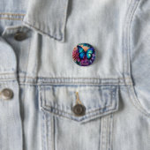 Blauer Schmetterling und der Dahlia Button (Beispiel)