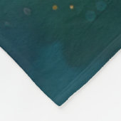 Blauer Schmetterling und der Dahlia Fleecedecke (Ecke)