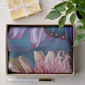 Blauer Schmetterling und der Dahlia Seidenpapier (Geschenk)