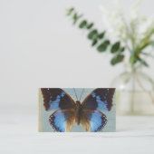 Blauer Schmetterling Visitenkarte (Stehend Vorderseite)