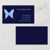 Blauer Schmetterling Visitenkarte (Vorne/Hinten)