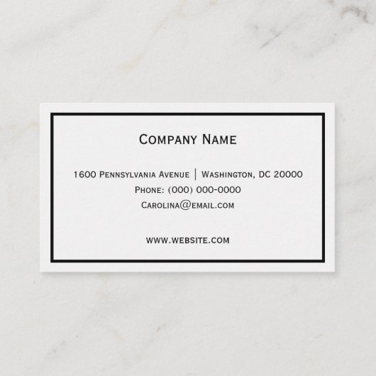 Blauer Schmetterling Visitenkarte (Rückseite)