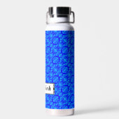 Blauer Schmetterling von Kenneth Yoncich Trinkflasche (Rückseite)