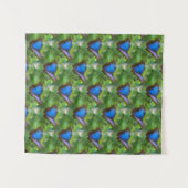 Blauer Schmetterling Wandteppich (Vorderseite (Horizontal))