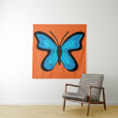 Blauer Schmetterling Wandteppich (Beispiel)