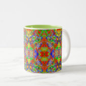 Blauer Schmetterling Zweifarbige Tasse (VorderseiteRechts)