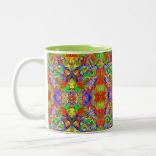 Blauer Schmetterling Zweifarbige Tasse