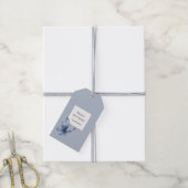 Blauer Schmetterlings-Geburtstag Geschenkanhänger (Mit Garn)