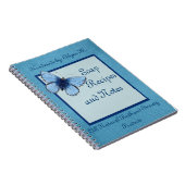 Blauer Schmetterlings-handgemachte Seife Notizblock (Rechte Seite)