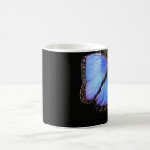 Blauer Schmetterlingsbecher Kaffeetasse (Mittel)