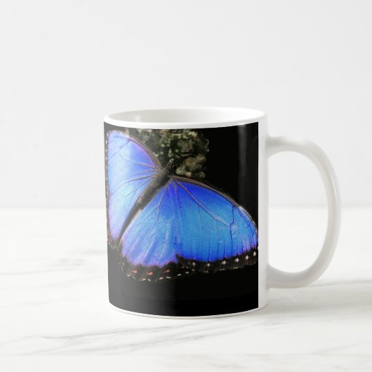 Blauer Schmetterlingsbecher Kaffeetasse (Rechts)