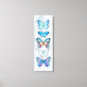 Blauer Schmetterlingsbereich Canvas Print Leinwanddruck (Vorderseite)