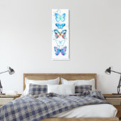 Blauer Schmetterlingsbereich Canvas Print Leinwanddruck (Insitu (Schlafzimmer))