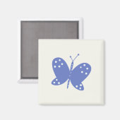 Blauer Schmetterlingsmagnet Magnet (Vorderseite/Rückseite)