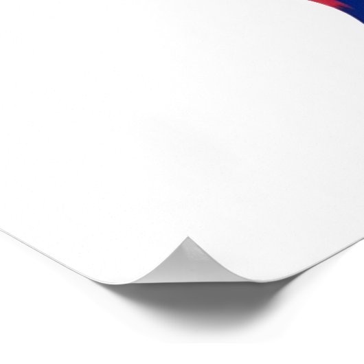 Blauer Schmetterlingsmaler Poster (Ecke)