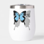 Blauer Schmetterlingsschattenmonogramm (Vorderseite)