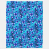 Blauer Schmetterlingssommer. Große Fleece Blanket (Vorderseite)