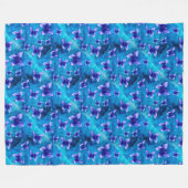 Blauer Schmetterlingssommer. Große Fleece Blanket (Vorderseite (Horizontal))
