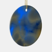blauer Schmuck mit Wolken Keramikornament (Rechts)