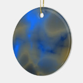 blauer Schmuck mit Wolken Keramikornament (Links)