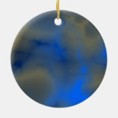 blauer Schmuck mit Wolken Keramikornament (Hinten)