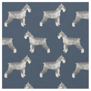 Blauer Schnauzer Stoff