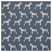 Blauer Schnauzer Stoff (Muster)