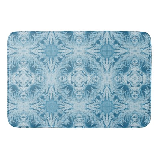Blauer Schnee 099 2023 Badematte (Vorderseite)