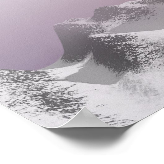 Blauer Schnee (20 x 16) Poster (Ecke)