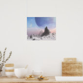 Blauer Schnee (20 x 16) Poster (Küche)