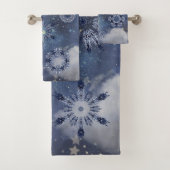 Blauer Schnee Badhandtuch Set (Insitu)