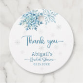 BLAUER SCHNEE IM BRAUTPARTY LIEBE GESCHENKANHÄNGER (Vorderseite)