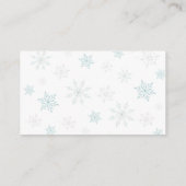 BLAUER SCHNEE IN DER LIEBE Nachfrage nach Rezept Begleitkarte (Rückseite)