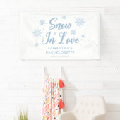 Blauer Schnee in Liebe Winterski Bachelorette Banner (Insitu)