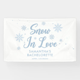 Blauer Schnee in Liebe Winterski Bachelorette Banner