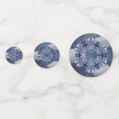 Blauer Schnee Konfetti (Rückseiten)