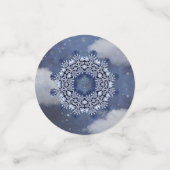 Blauer Schnee Konfetti (Klein Vorderseite)