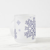 Blauer Schnee Mattglastasse (Vorderseite Links)