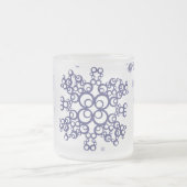 Blauer Schnee Mattglastasse (Mittel)
