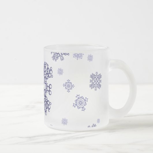 Blauer Schnee Mattglastasse (Rechts)