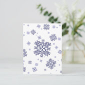 Blauer Schnee Postkarte (Stehend Vorderseite)