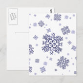Blauer Schnee Postkarte (Vorne/Hinten)