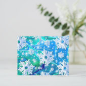 Blauer Schnee Postkarte (Stehend Vorderseite)